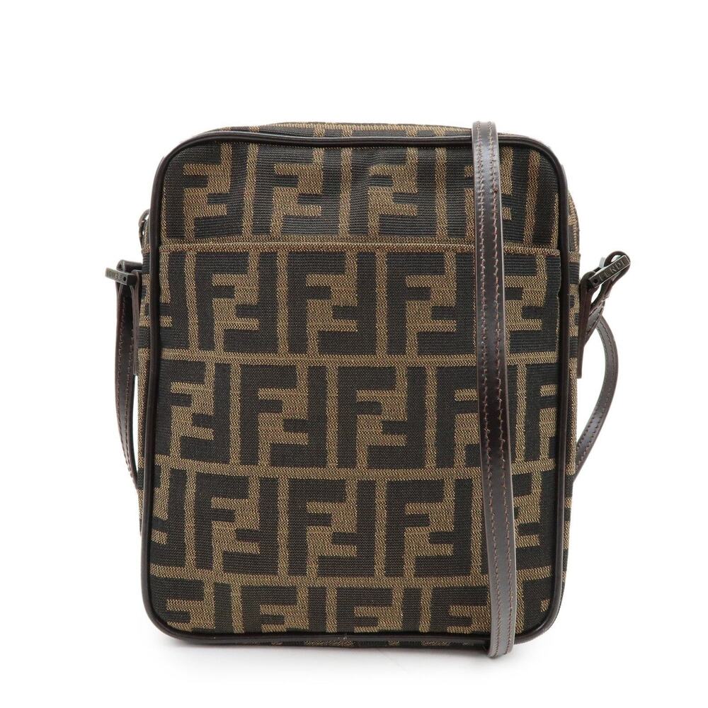 Fendi Zucca Crossbody Bag Brown
